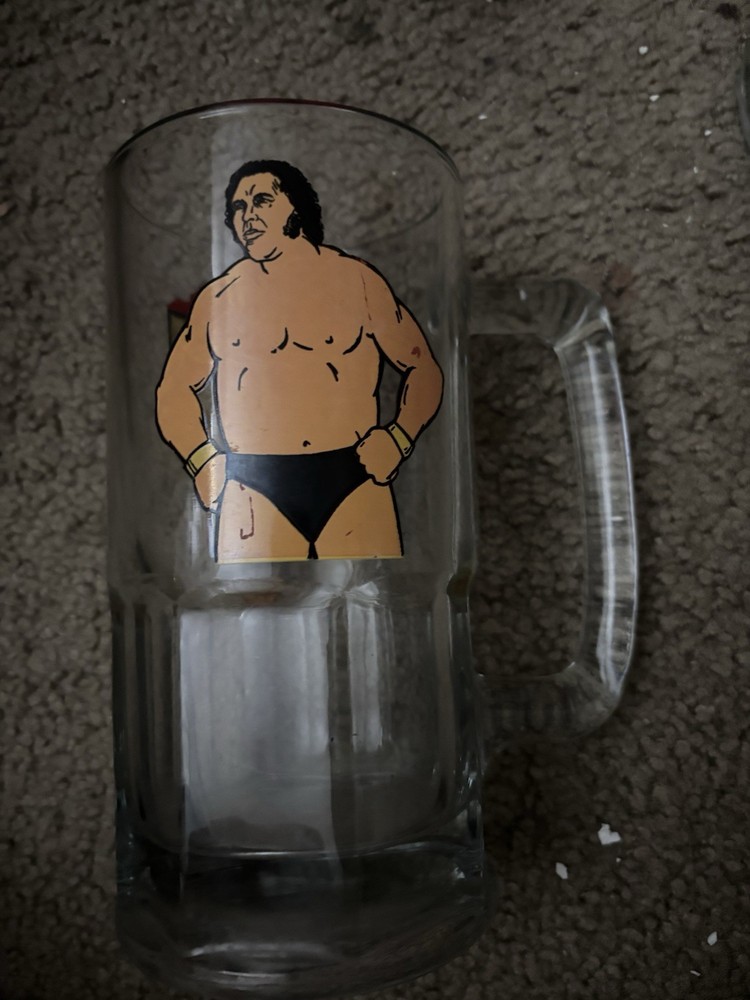 1985 WWF Titan Sports Collectible Beer Mug André the Giant