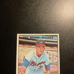 1967 Topps HOF Phil Niekro #456 Atlanta Braves EX