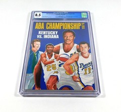 1974-75 ABA Basketball Finals Program Indiana Pacers v Kentucky Colonels CGC 8.5
