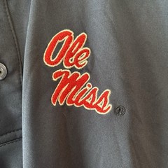 Ole Miss Colosseum Polo Navy And Red Men’s Medium