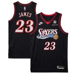 Lebron #23 James 76ers City Edition Black – MEN Stitched Jersey