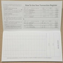 Checkbook Transaction Registers 2022 2023 2024 Bank Deposit Debit Book Record