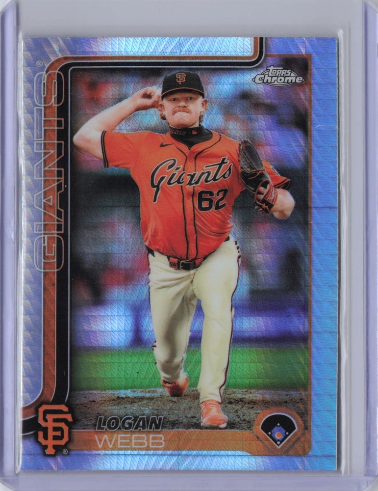 2025 Topps Chrome – Logan Webb #296 Prism Refractor San Francisco Giants