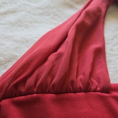 San Francisco 49ers Women Halter Top Large Padded All Sport Couture Red