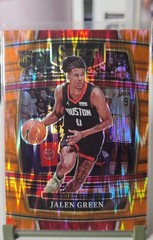 2021-22 Panini Select – Concourse Jalen Green #7 Orange Flash Prizm (RC)