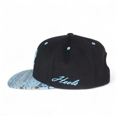 Top of the World Carolina Tar Heels Abstract Brim Snapback Hat Black / Blue OS