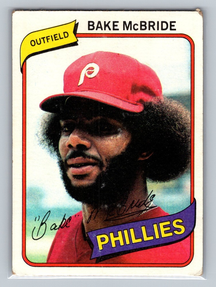1980 Topps Burger King Philadelphia Phillies #9 Bake McBride