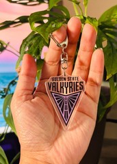 WNBA Golden State Valkyries Logo Acrylic Keychain Basketball