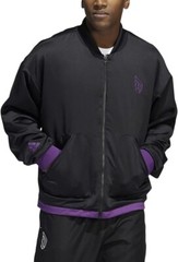 Adidas Dame 8 Inn Jacket / Damian Lillard Black & Purple Men L NWT Retail $150