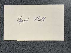 KEVIN BELL (1976) autographed 3 x 5 index card MLB Guaranteed to Pass