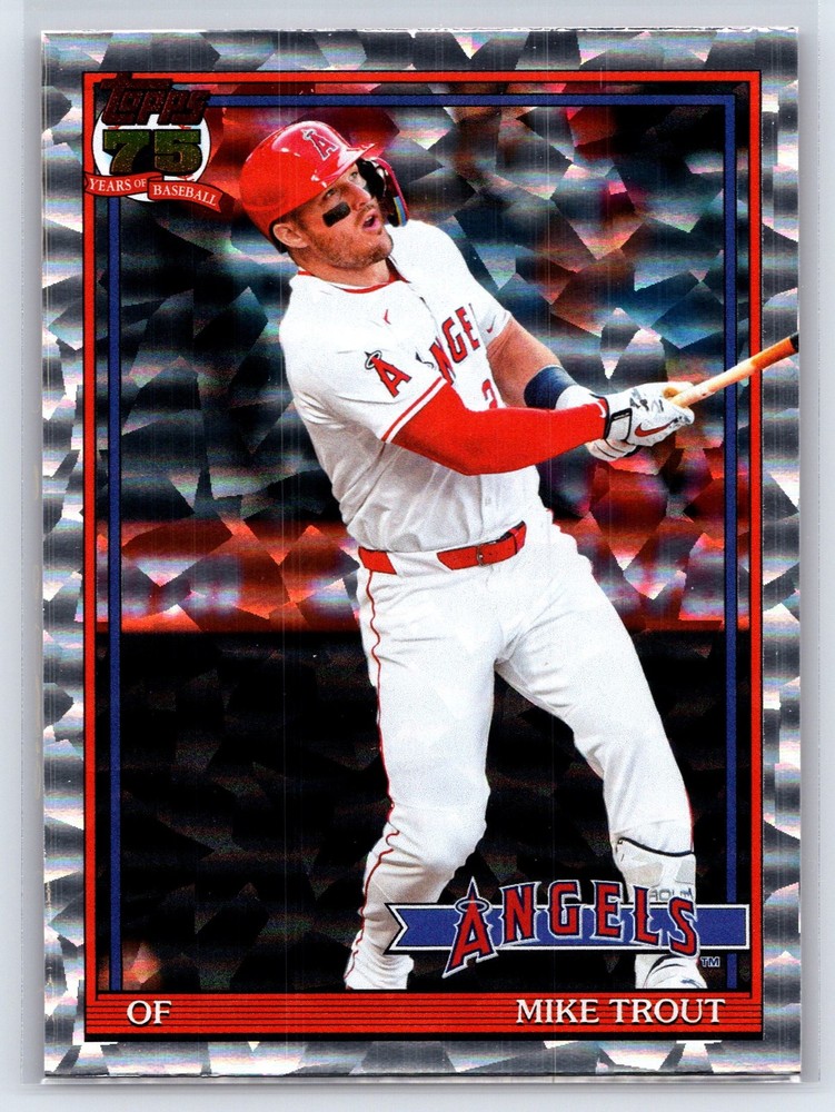 2026 Topps #T91-1 Mike Trout 1991 Topps 35th Anniversary Crackle Foil