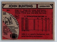 1980 Topps #251 John Bunting