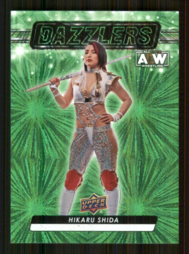 2024 Upper Deck AEW Dazzlers Green #DZ-41 Hikaru Shida 11872