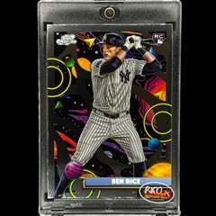 Ben Rice RARE ROOKIE BLACK SPACE CHROME INVESTMENT CARD TOPPS YANKEES RC MINT