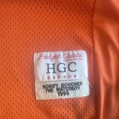 Headgear Classics Bobby Boucher Bourbon Bowl #9 Orange Football Jersey Size 3XL