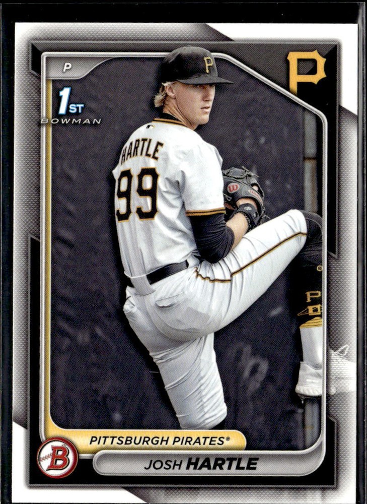 2024 Bowman Draft Paper Josh Hartle Pittsburgh Pirates #BD-3 5 Card Lot