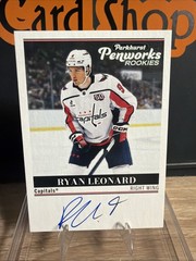 RYAN LEONARD 2025-26 PARKHURST HOCKEY PENWORKS ROOKIES RC ON-CARD SP AUTO#PWR-RL