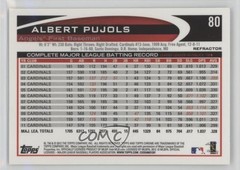 2012 Topps Chrome X-Fractor Albert Pujols #80 06k9