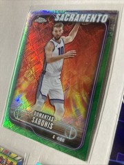 2025 Domantas Sabonis Refractor Insert Lot! Topps Chrome NBA Hoops Sacramento!