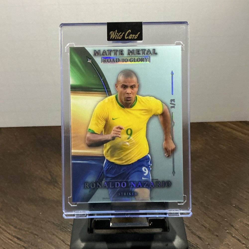 Wild Card 2024 Matte Metal Road to Glory Ronaldo Nazario Brazil MMS1-RN1 1/2
