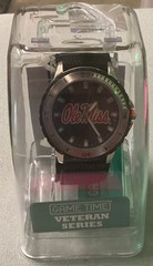 UM Ole Miss Officially Licensed Game Time Veteran Series Mens Watch