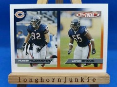 2005 Topps Total Hunter Hillenmeyer RC rookie card Lance Briggs Chicago Bears