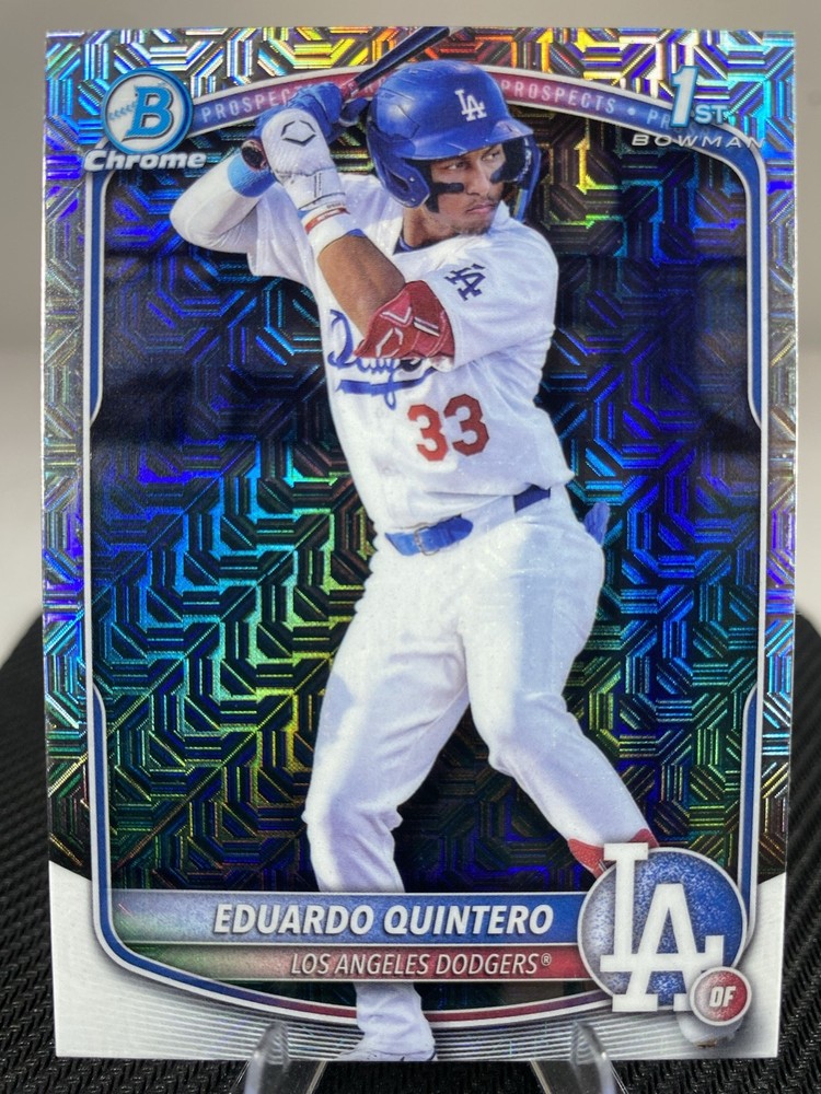 2025 1st Bowman Chrome Eduardo Quintero #BCP-115 Mega Box Mojo Refractor (RC)