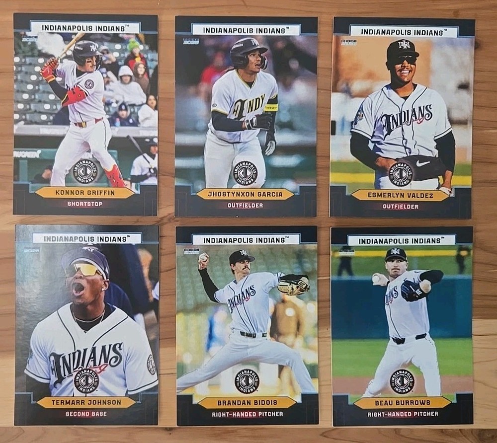 2026 Indianapolis Indians SINGLE CARDS from Team Card Set – CHOOSE YOUR PLAYER