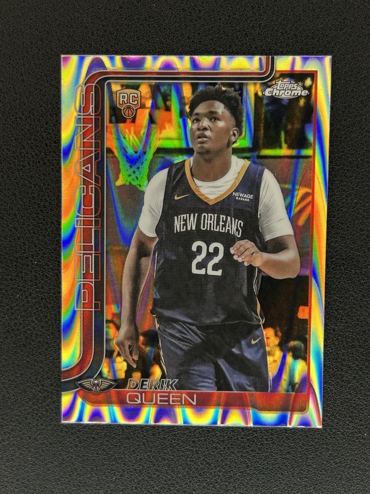 2025-26 Topps Chrome – Derik Queen #263 RayWave Refractor (RC)