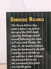 Dominique Malonga 2025 Panini Select WNBA Score Silver Flash Rookie #8 STORM