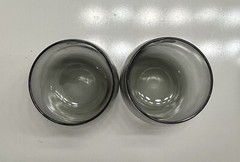 Pair of 2 Vintage 1970’s NFL St. Louis Cardinals Scotch Glasses – Smoked Gray