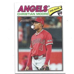 2026 Topps Heritage Los Angeles Angels Christian Moore Rookie card