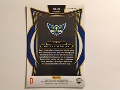 2025 Panini Select WNBA – Concourse #39 Myisha Hines-Allen – Green Flash Prizm