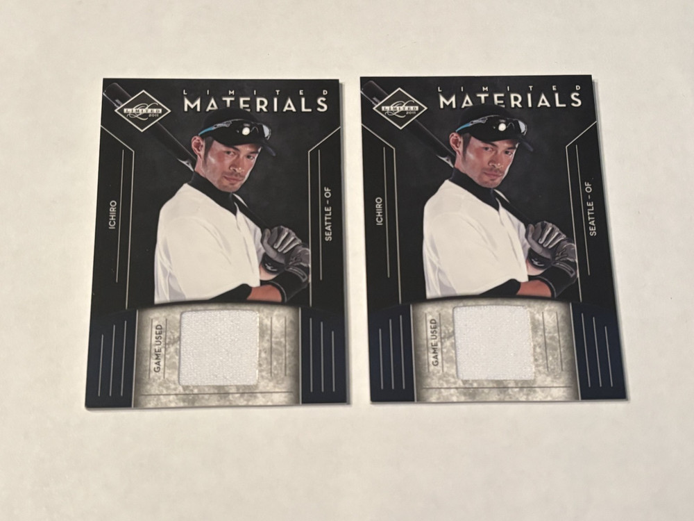 ICHIRO SUZUKI LIMITED MATERIALS GAME USED JERSEY /499 LOT SEATTLE MARINERS HOF