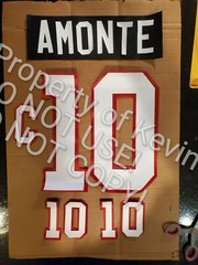 Chicago Blackhawks Lettering Custom ANY YR Name Number UNSEWN kit for Jersey