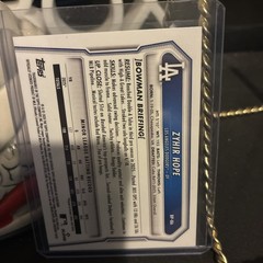 2026 Bowman Prospects Zyhir Hope Dodgers Purple /250 #BP-86 Baseball