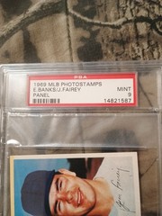 Ernie Banks/ Jim Fairey 1969 MLB PhotoStamps Panel 🔥 PSA 9 Mint 🔥 Rare Pop 4🔥