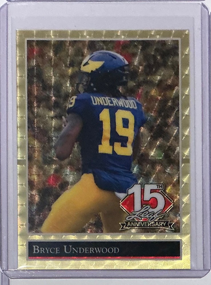 2025 Leaf 15th Anniversary Bryce Underwood Super Prismatic Gold Proof 1/1