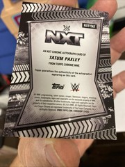 2026 Topps Chrome WWE Tatum Paxley Autograph 68/99 Green Refractor NXT