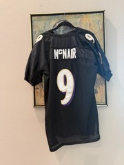 VTG Steve McNair Baltimore Ravens #9 Black Reebok NFL Jersey Size 48/XL