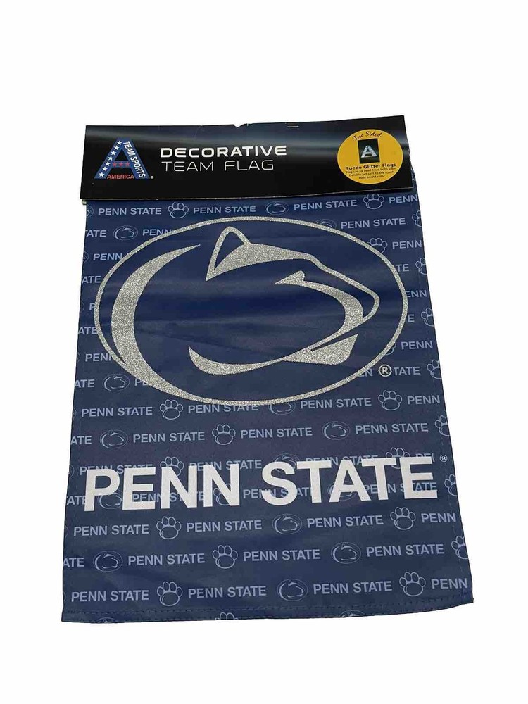 Penn State Univ Nittany Lions 13 X 18 Suede Glitter Garden Flag