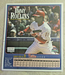 2004 Philadelphia Phillies Sunday News Team Poster Set- Jim Thome, Jimmy Rollins