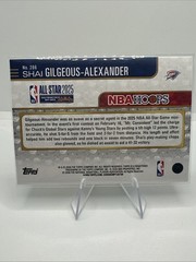 2026 NBA Hoops Shai Gilgeous-Alexander All Star 2025 #286 Silver Holo SGA OKC