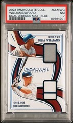 2023 Billy Williams Joe Girardi Dual Legends Materials /15 PSA 7 Chicago Cubs
