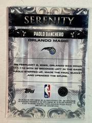 2025-26 Topps Chrome #SY-5 Paolo Banchero Serenity