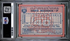 Greg Maddux 1991 Topps #35 Operation Desert Shield PSA 8 NM-MT Chicago Cubs HOF