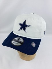Dallas Cowboys New Era 9TWENTY Hat Cap White Navy Blue NFL Adjustable Strap OSFM