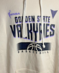 NEW GOLDEN STATE VALKYRIES CREAM UNISEX HOODIE SIZE LARGE WNBA SOFT WARM NWT