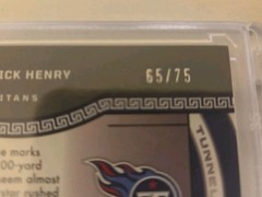 2023 Panini Obsidian – Tunnel Vision Derrick Henry #25 Electric Etch Purple /75