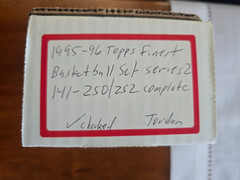 1995-96 TOPPS FINEST COMPLETE SET SERIES 2, 141-250/252 MICHAEL JORDAN NICE